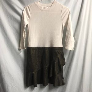 Wonder nation girls xl 14 dress white gold guc